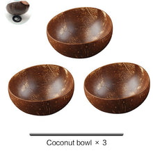 Load image into Gallery viewer, Natural Coconut Bowl Spoon Set