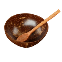 Load image into Gallery viewer, Natural Coconut Bowl Spoon Set
