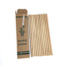 Load image into Gallery viewer, Eco-Friendly Bamboo Drinking Reusable Straws
