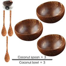 Load image into Gallery viewer, Natural Coconut Bowl Spoon Set
